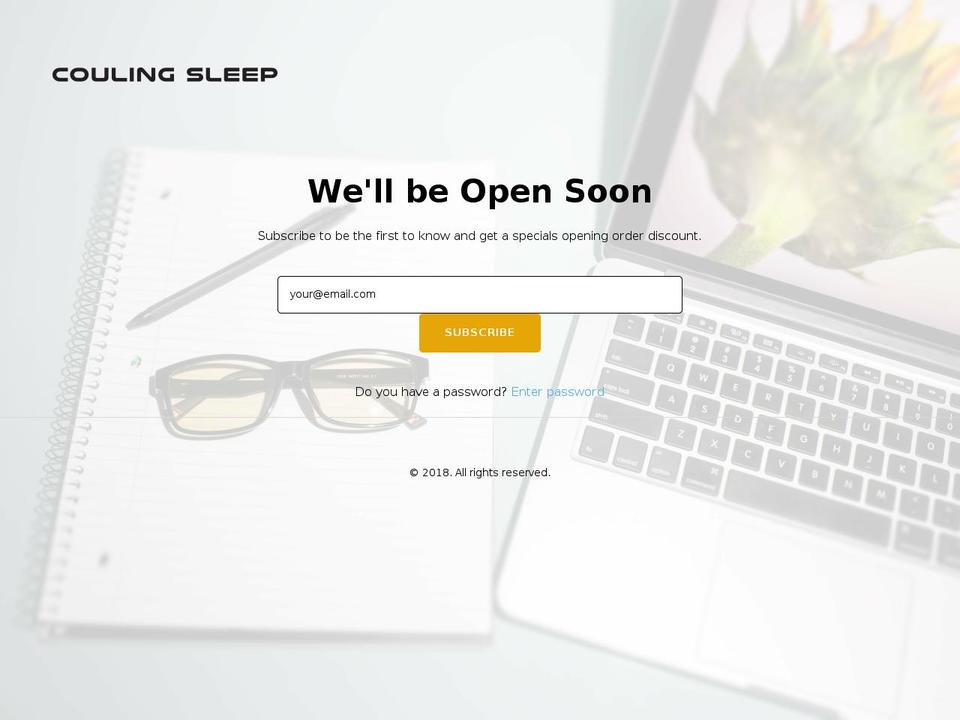 coulingsleep.com — Shopify storefront screenshot