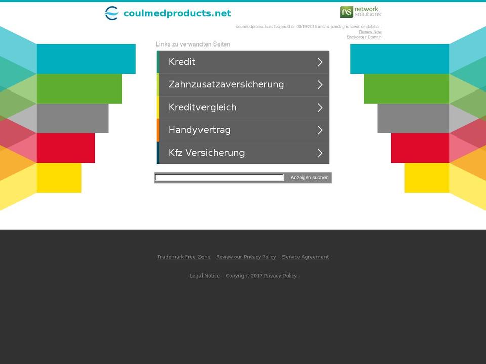 coulmedproducts.net shopify website screenshot