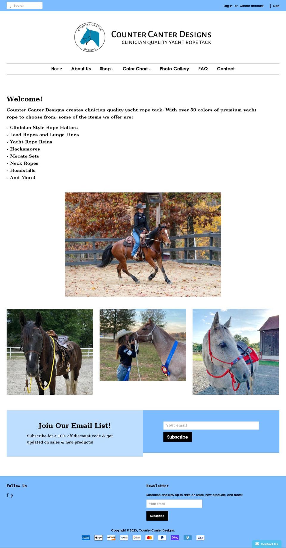 countercanterdesigns.com shopify website screenshot