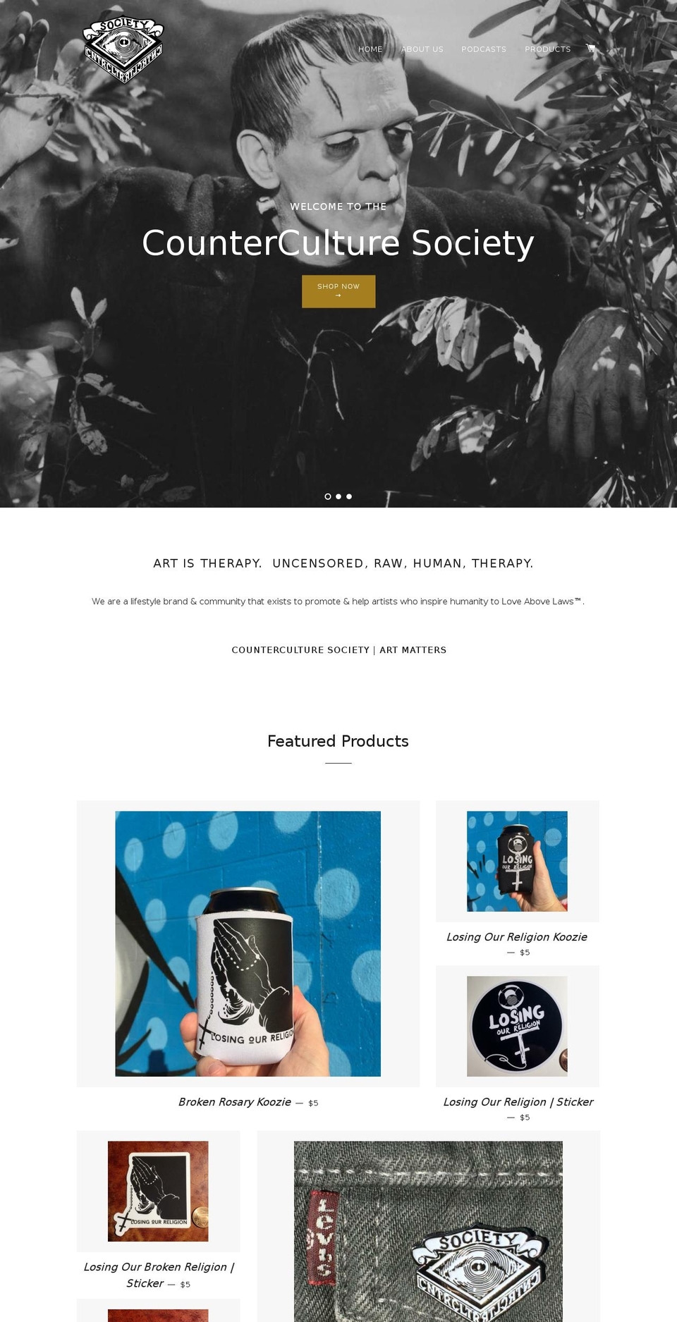 counterculturesociety.com shopify website screenshot