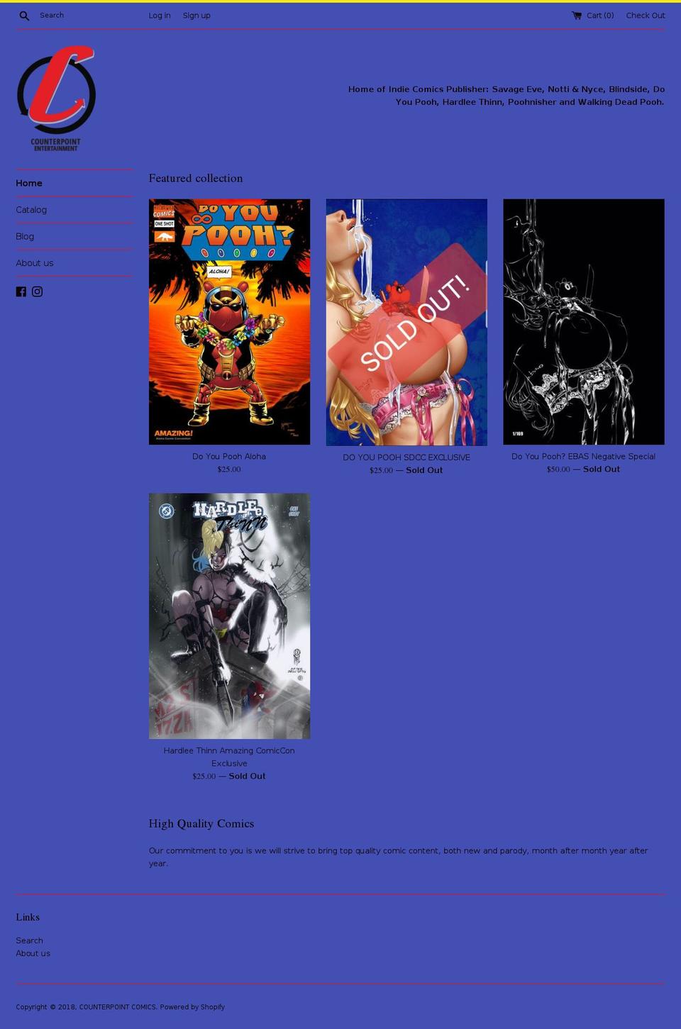 counterpointcomics.com — Shopify storefront screenshot
