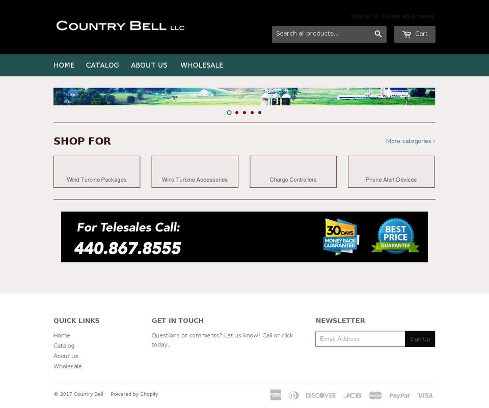country-bell.com shopify website screenshot