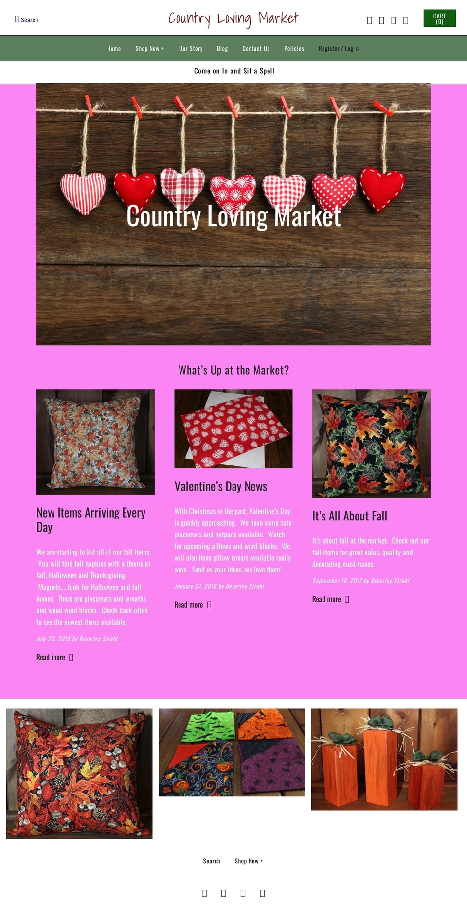 country-loving-market.myshopify.com shopify website screenshot