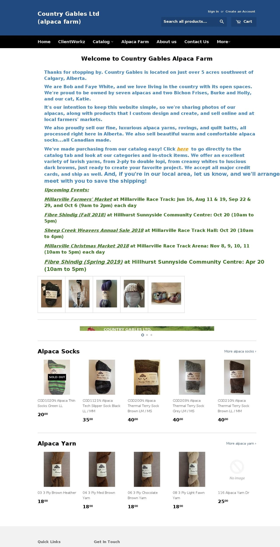 countrygables.ca shopify website screenshot