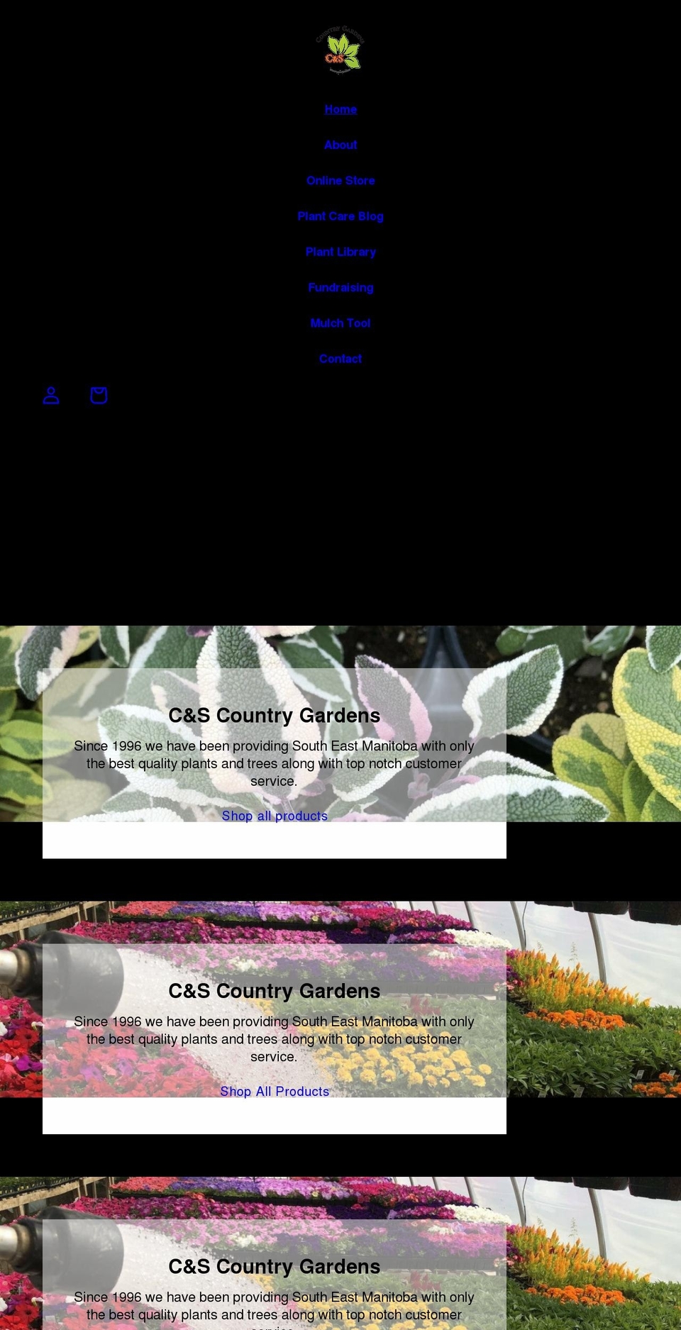 countrygardener.ca shopify website screenshot