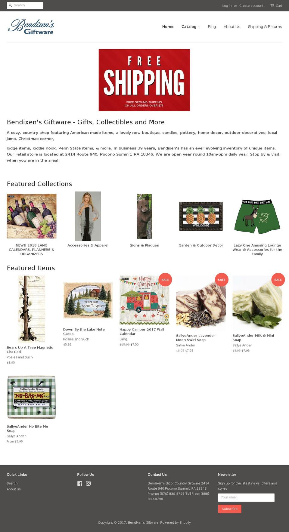 countrygiftsonline.com shopify website screenshot