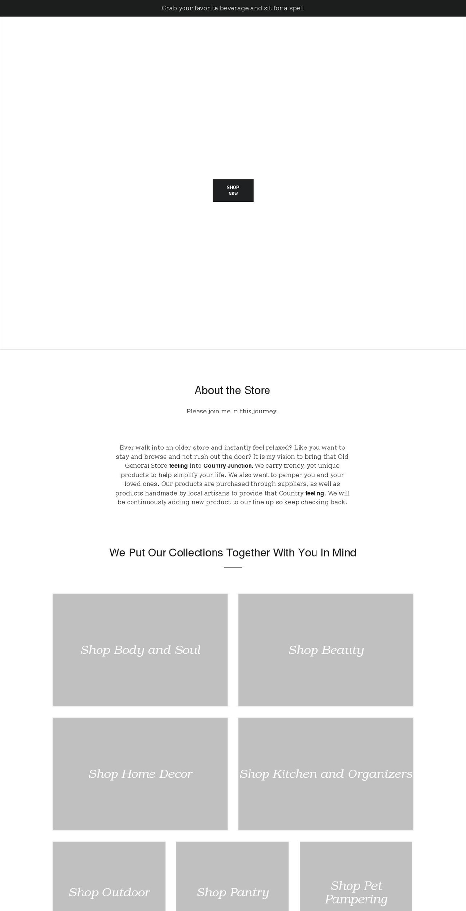 countryjunctionroslin.com — Shopify storefront screenshot