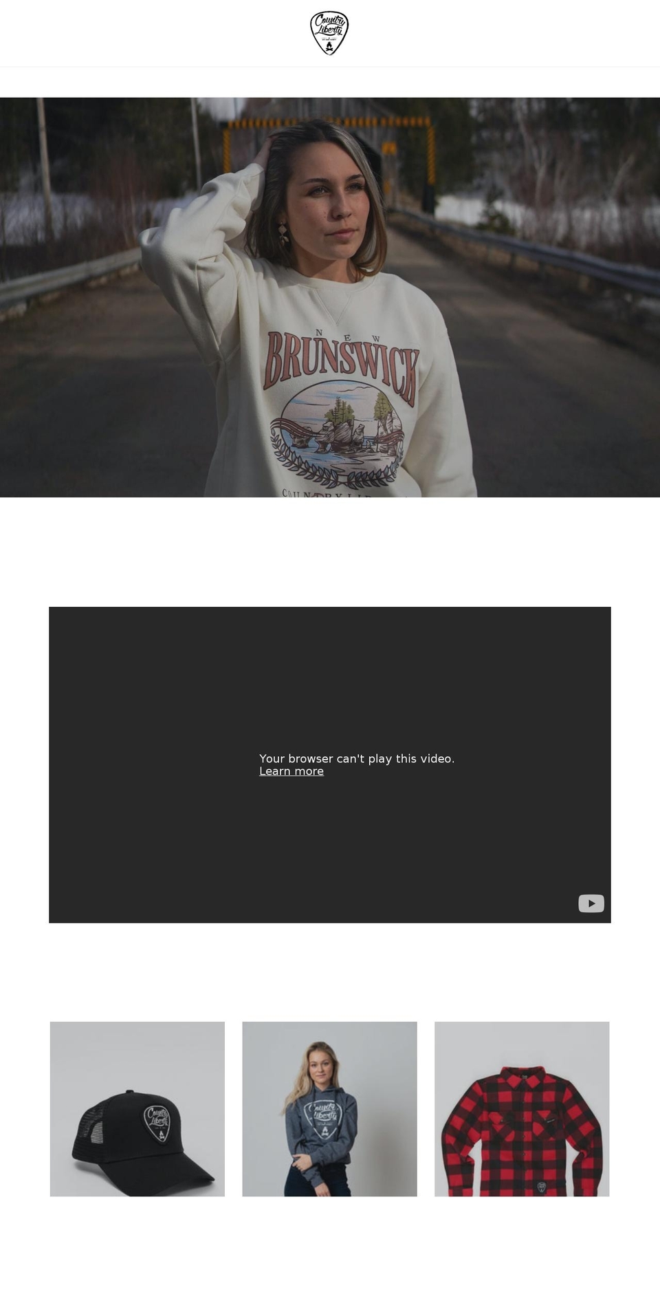 countryliberty.ca shopify website screenshot