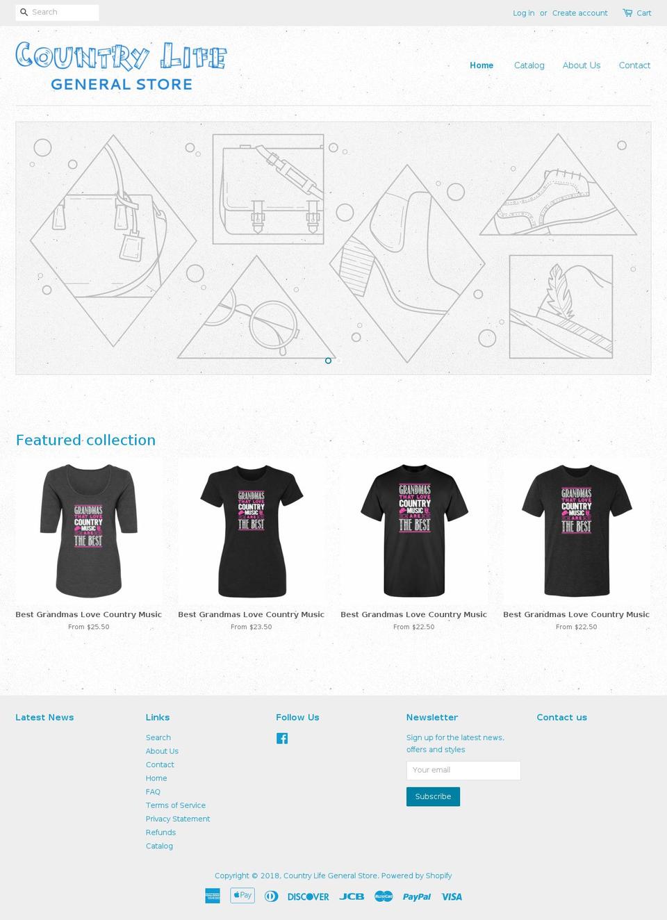 countrylifegeneralstore.com — Shopify storefront screenshot