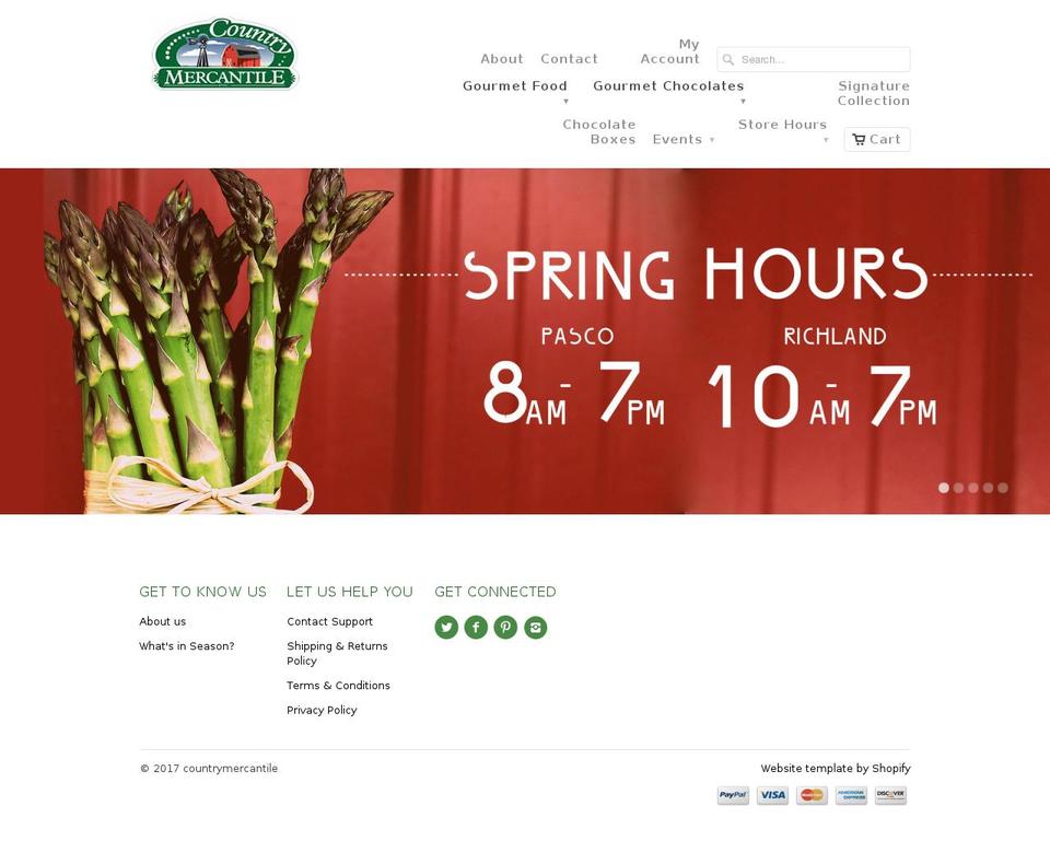 countrymerc.com shopify website screenshot