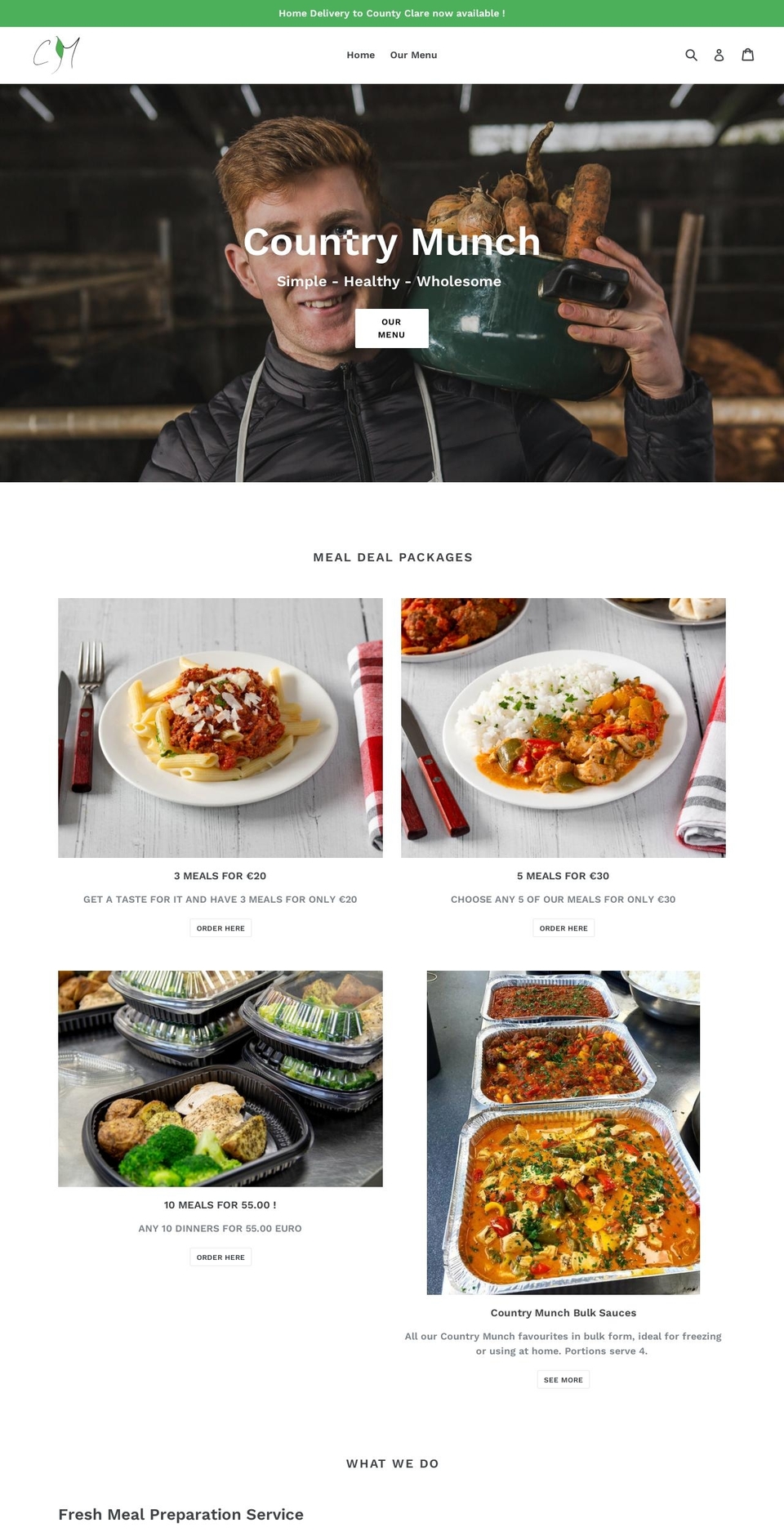 countrymunch.com — Shopify storefront screenshot