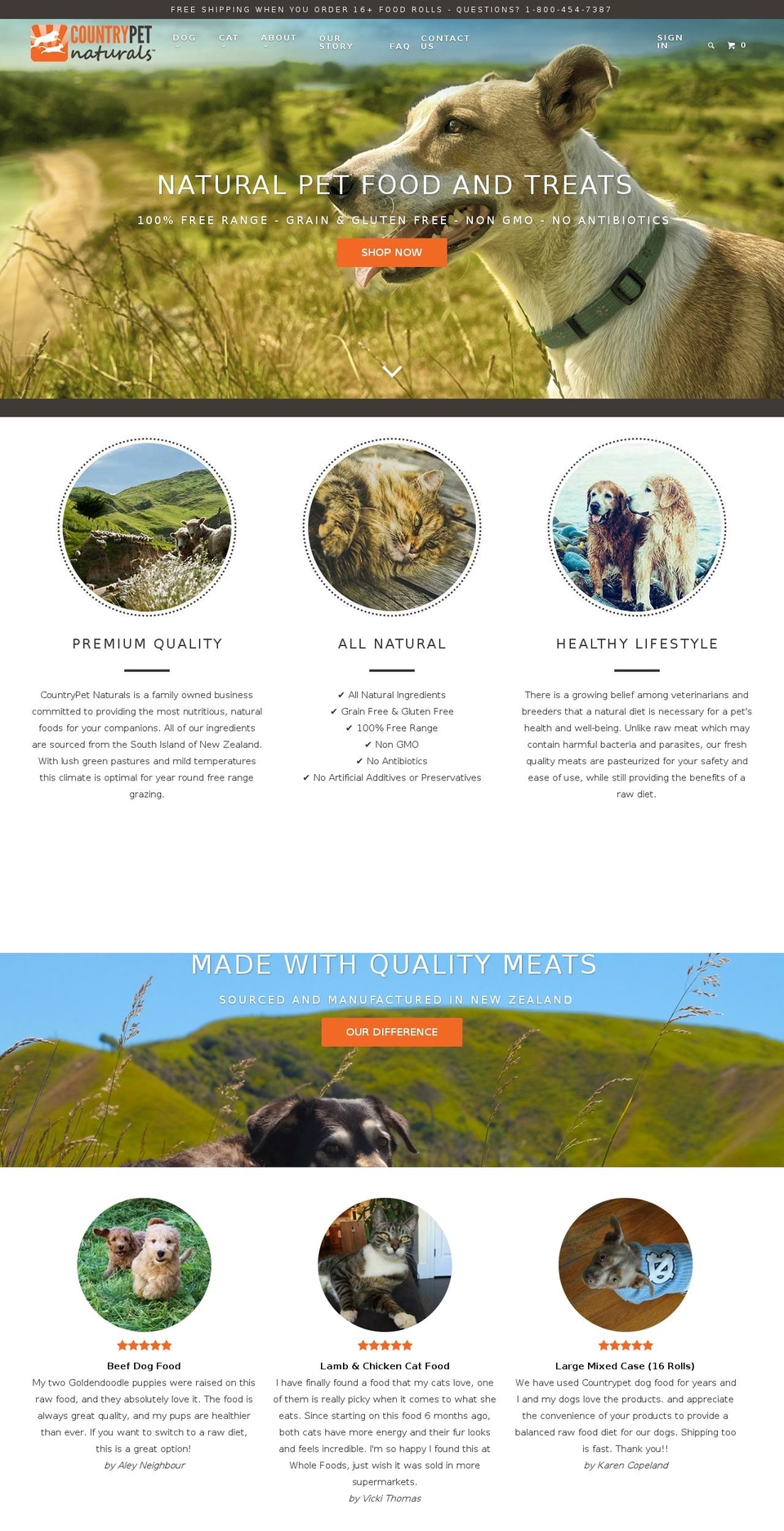 countrypet.com shopify website screenshot