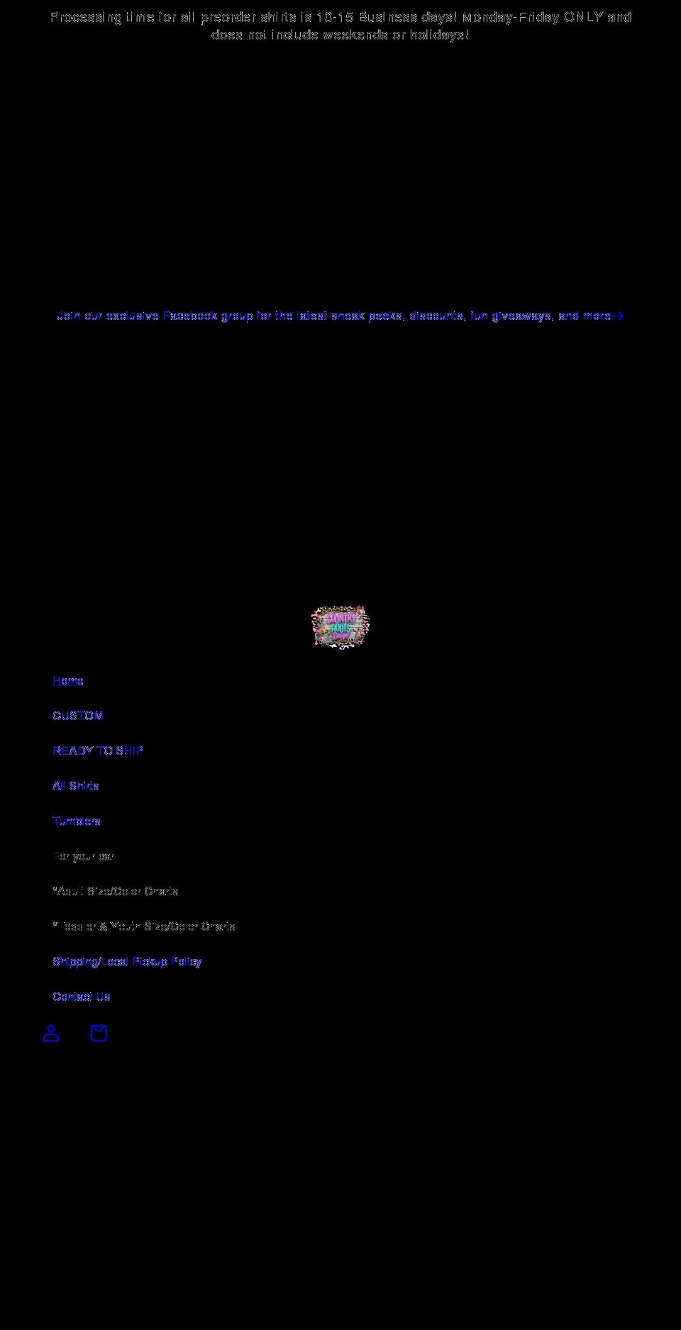 countryrootsdesigns.com shopify website screenshot