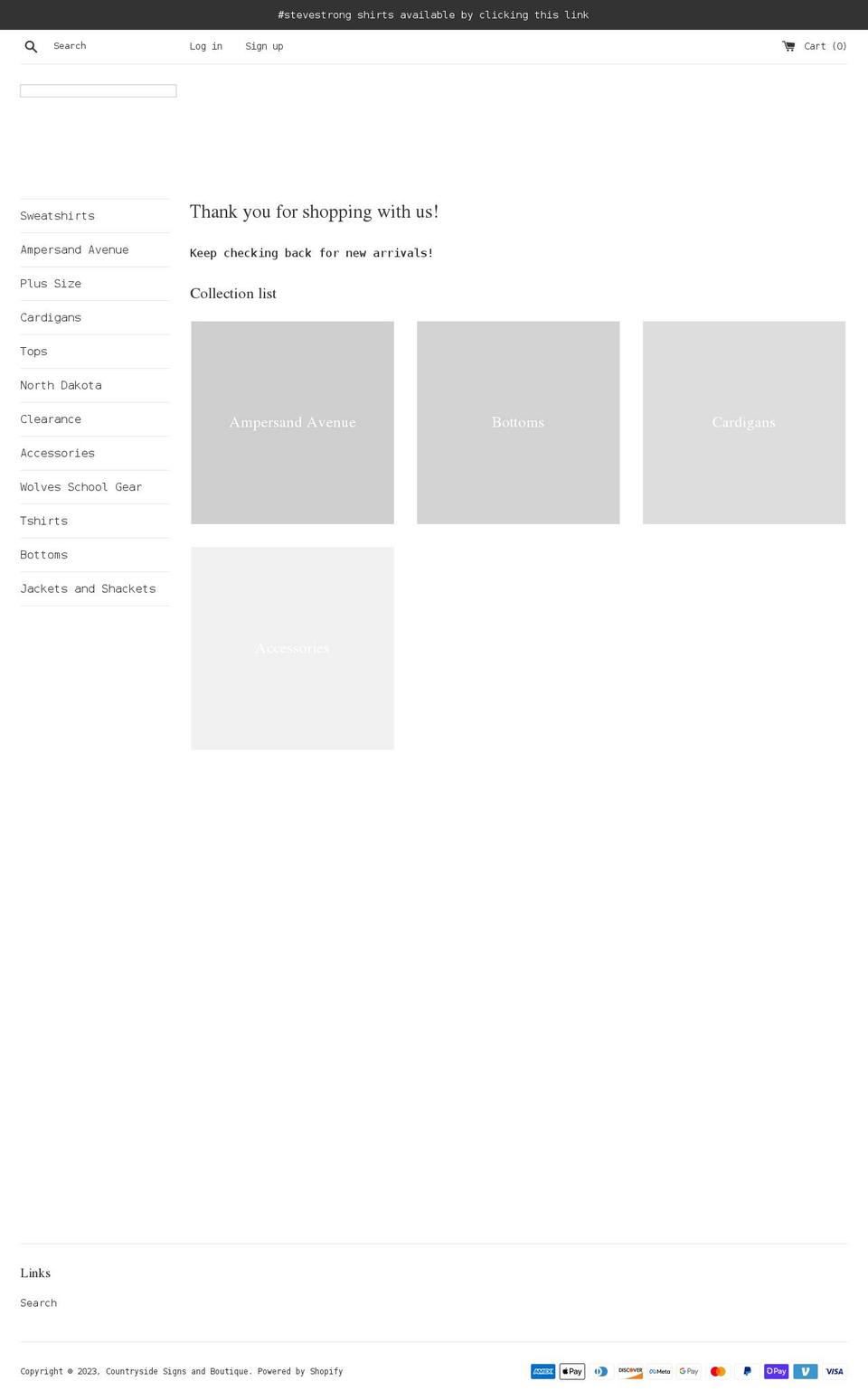 countrysideshopping.com shopify website screenshot