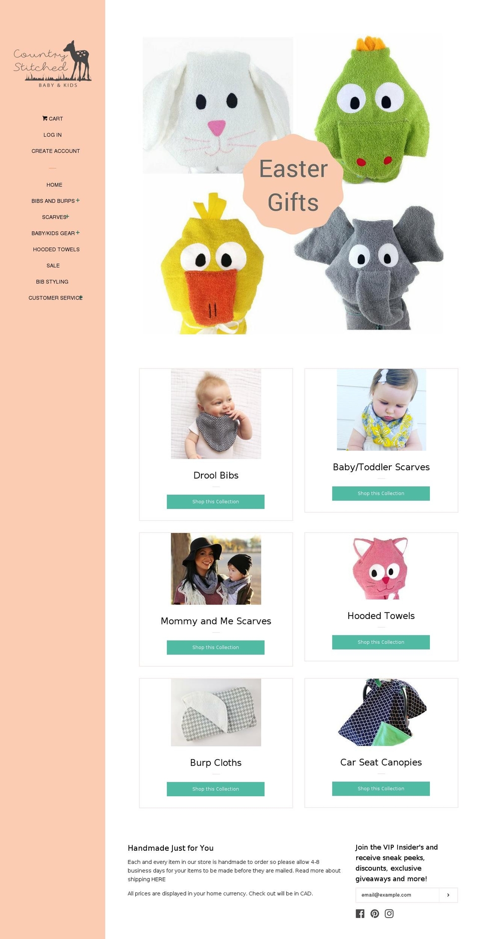 countrystitched.com shopify website screenshot