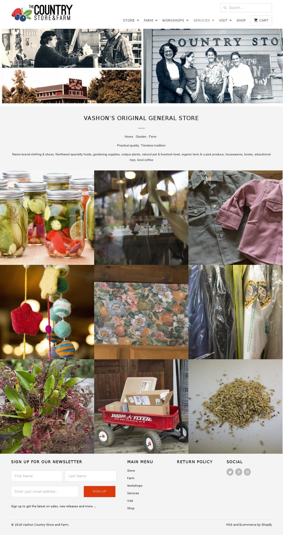 countrystoreandgardens.com — Shopify storefront screenshot