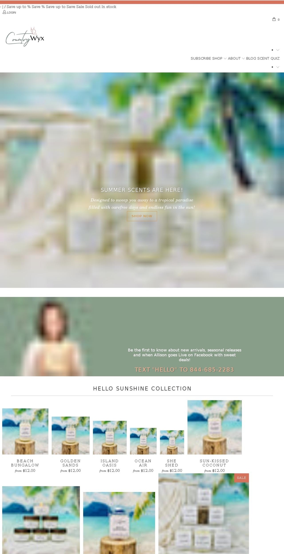 countrywyx.com shopify website screenshot