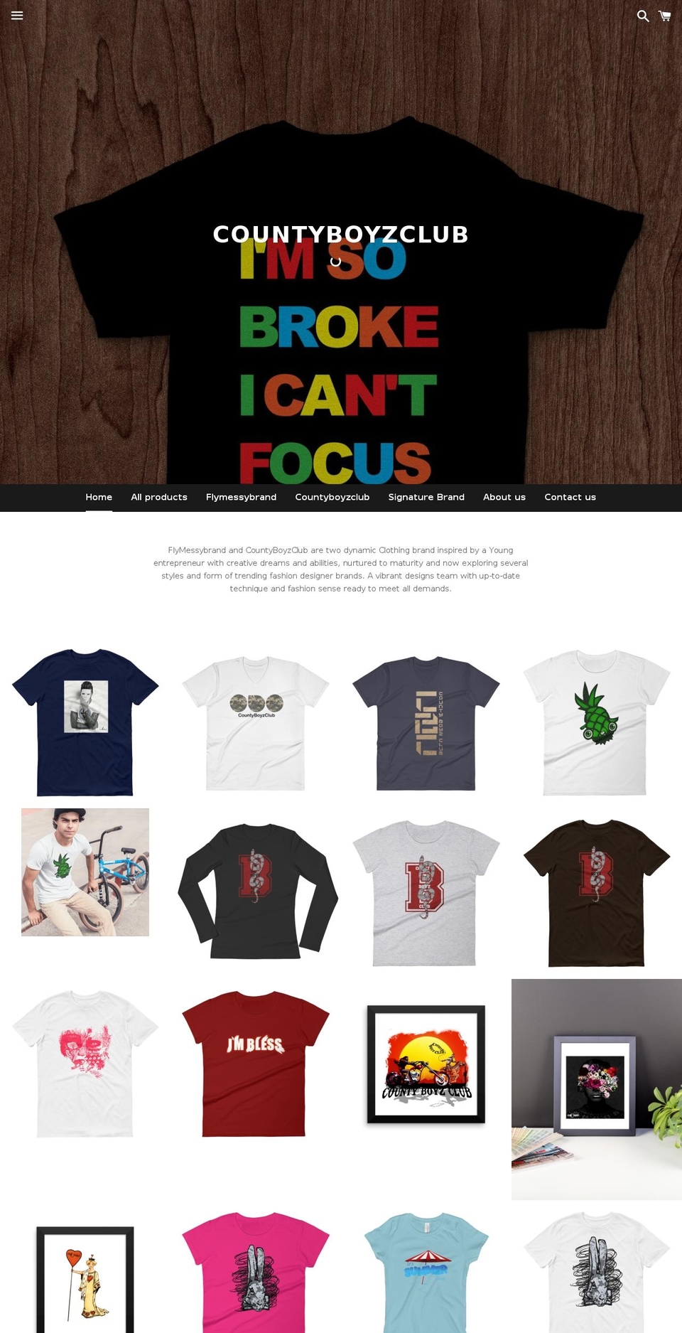 countyboyzclub.com — Shopify storefront screenshot
