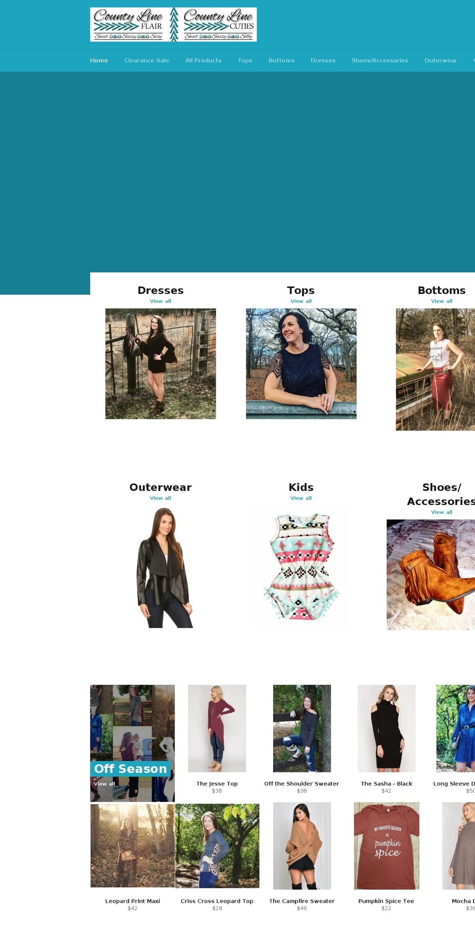 countylineflair.com — Shopify storefront screenshot