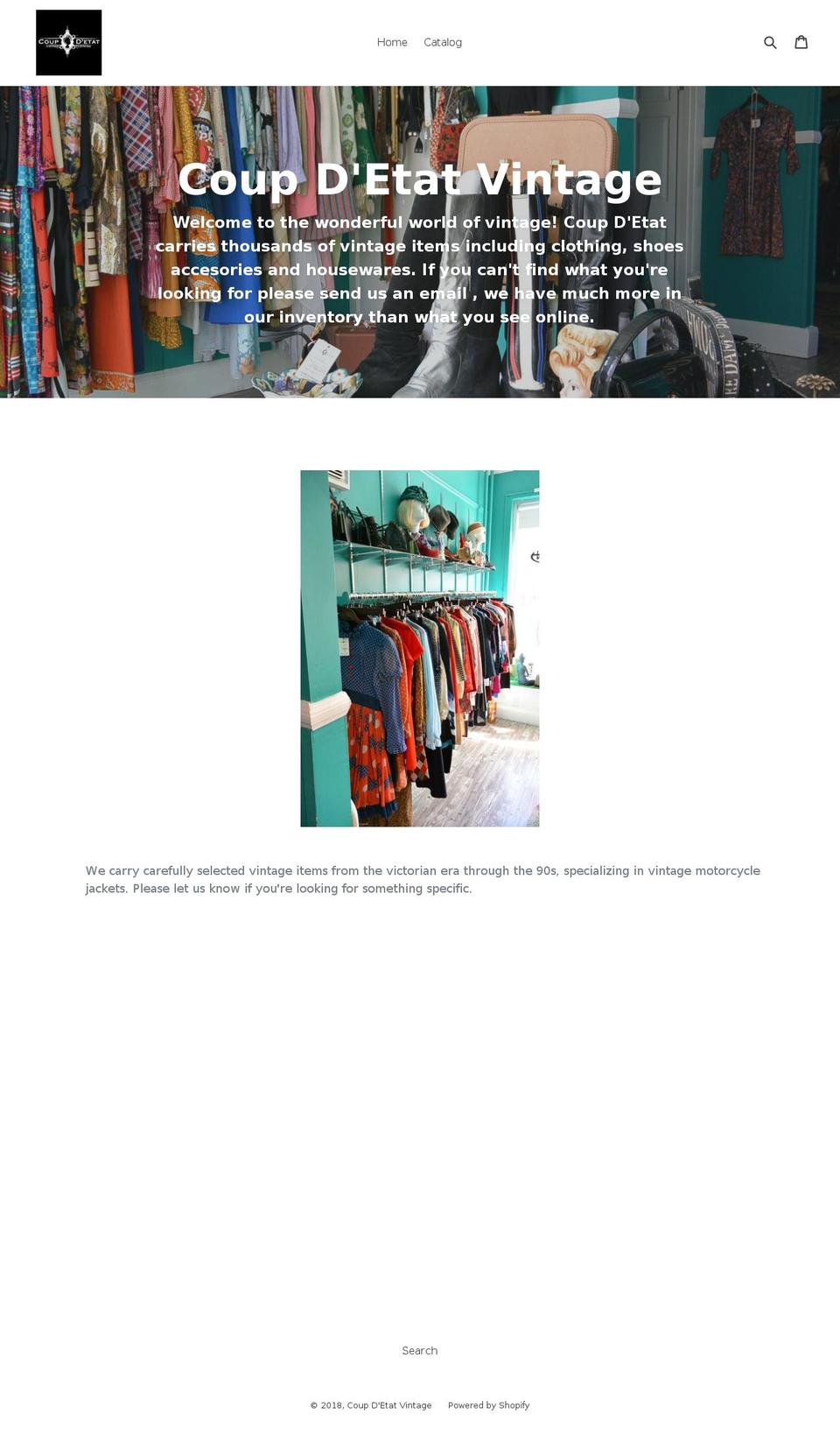 coupdetatvintage.com — Shopify storefront screenshot