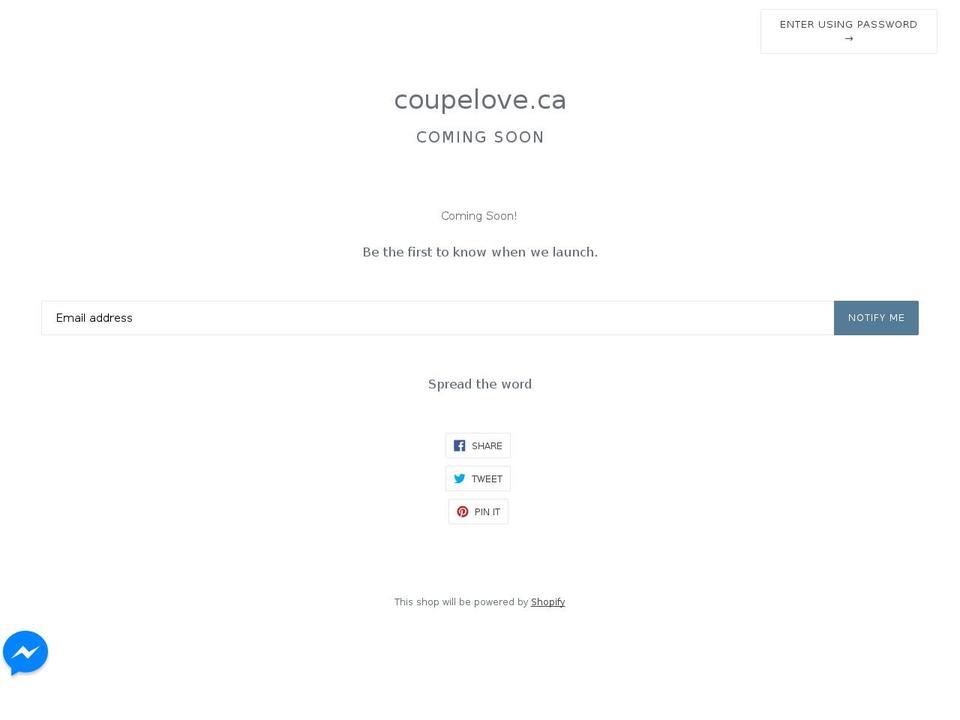 coupelove.ca shopify website screenshot