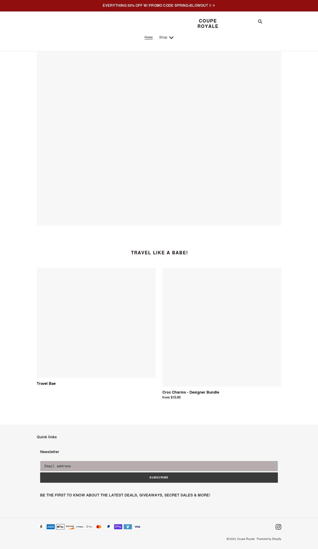 couperoyaleco.com shopify website screenshot