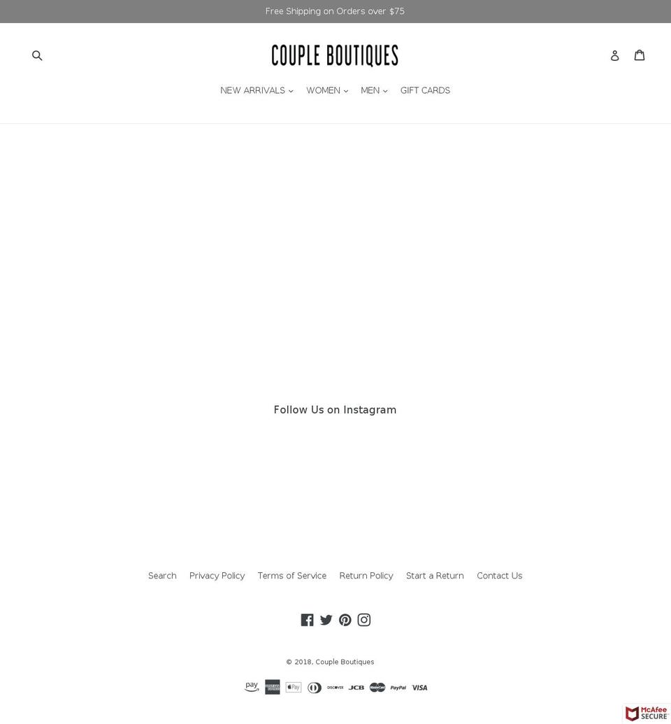 coupleboutiques.com shopify website screenshot