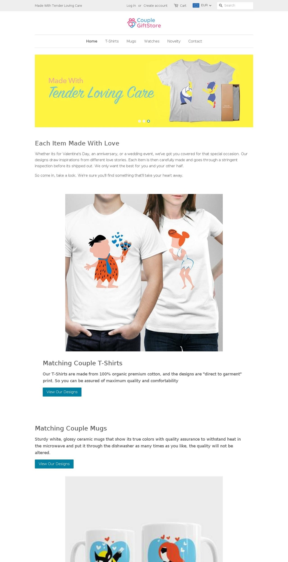 couplegiftstore.com — Shopify storefront screenshot