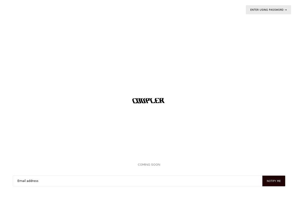 couplershop.com — Shopify storefront screenshot