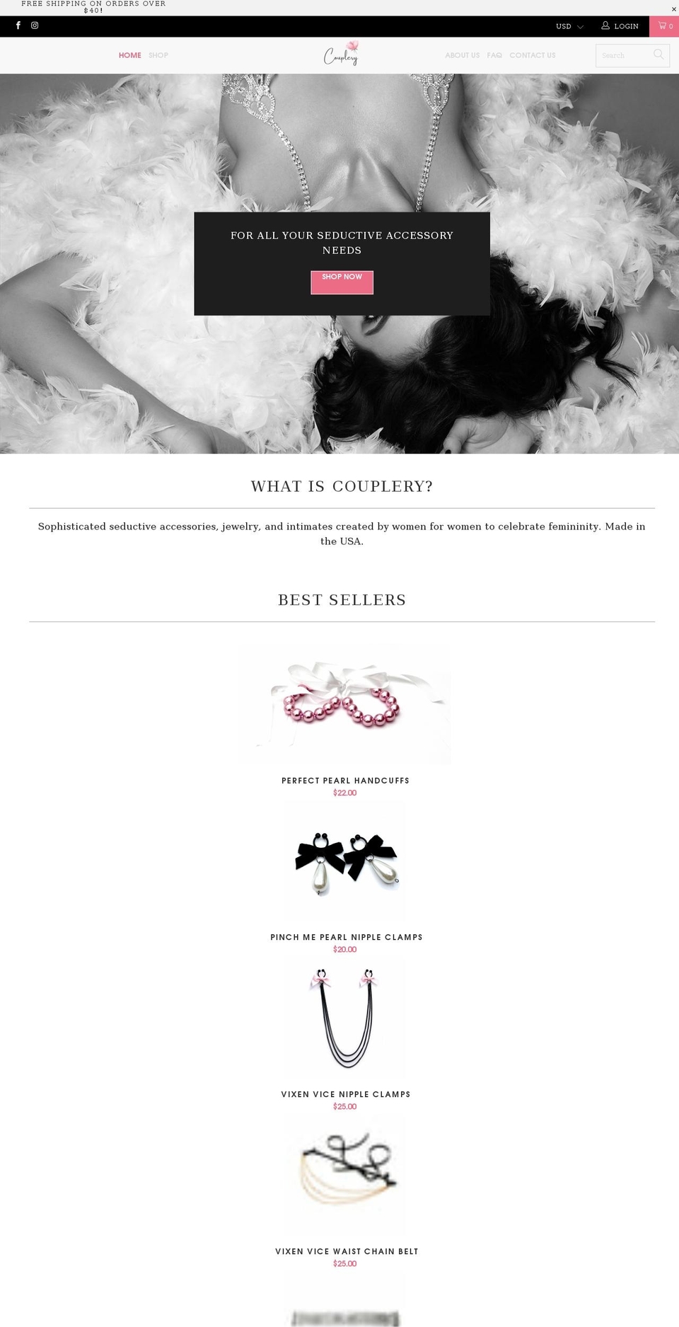 couplery.com shopify website screenshot
