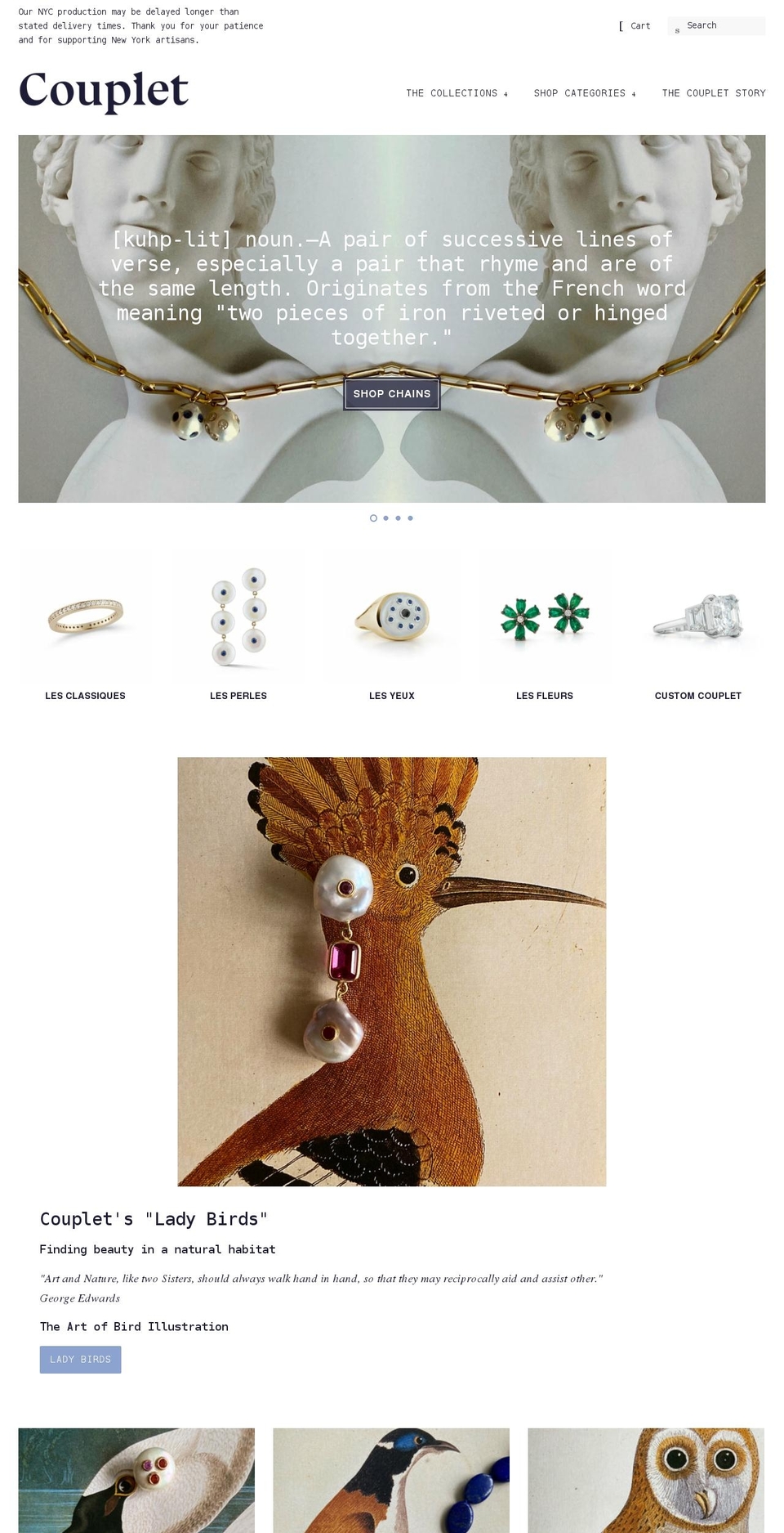couplet.org shopify website screenshot