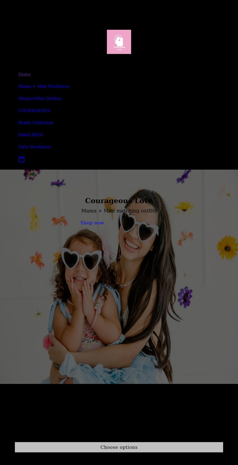 courageous-love.com shopify website screenshot