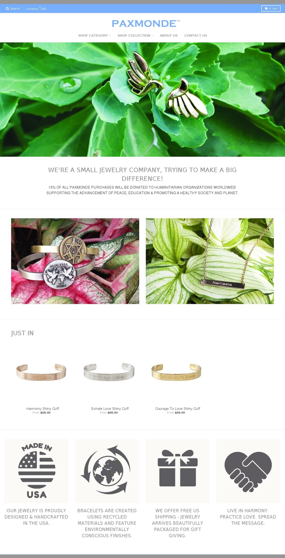 couragetolovedesigns.com — Shopify storefront screenshot