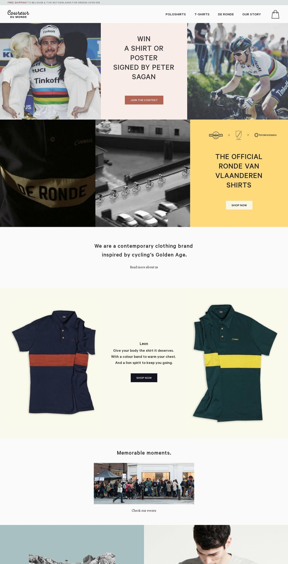 coureurdumonde.com shopify website screenshot