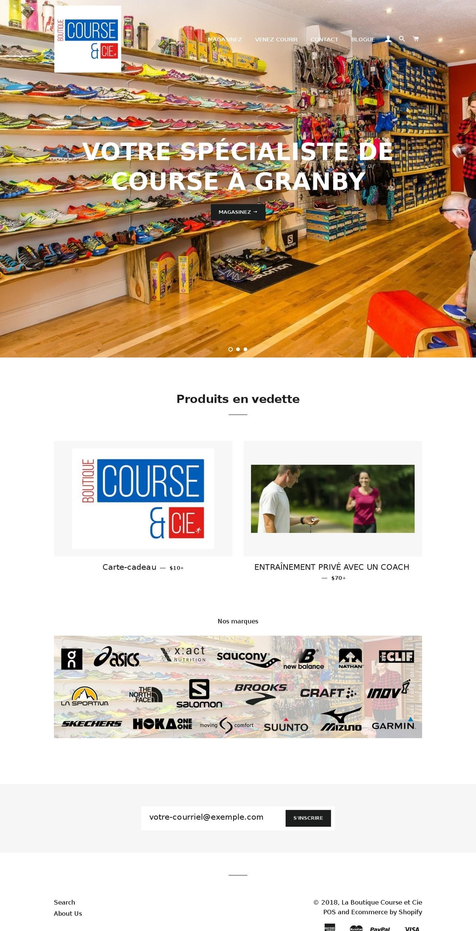 course-cie.com — Shopify storefront screenshot
