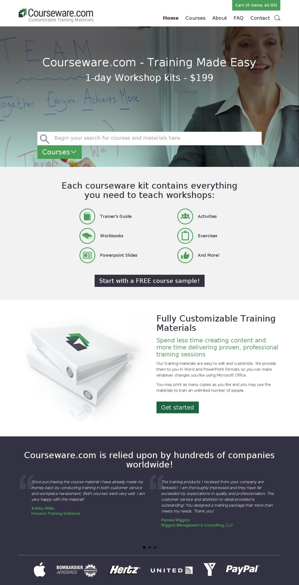 Itg-Work Shopify theme site example courseware.com