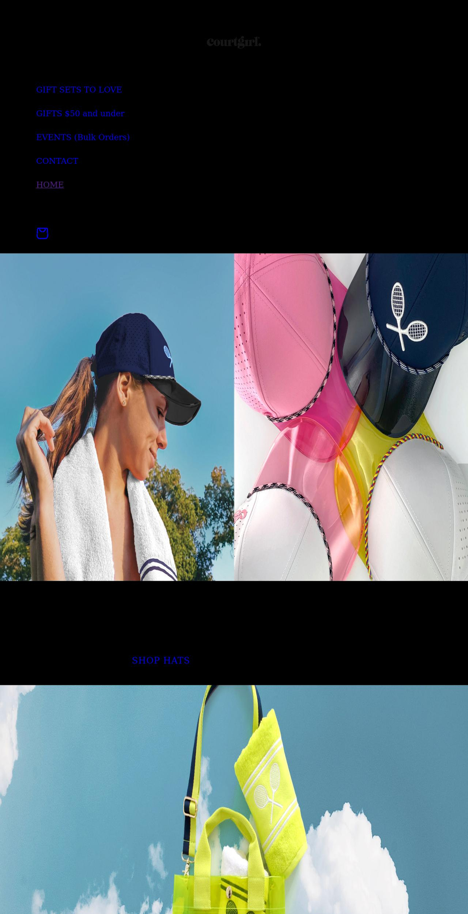 courtgirl.com shopify website screenshot