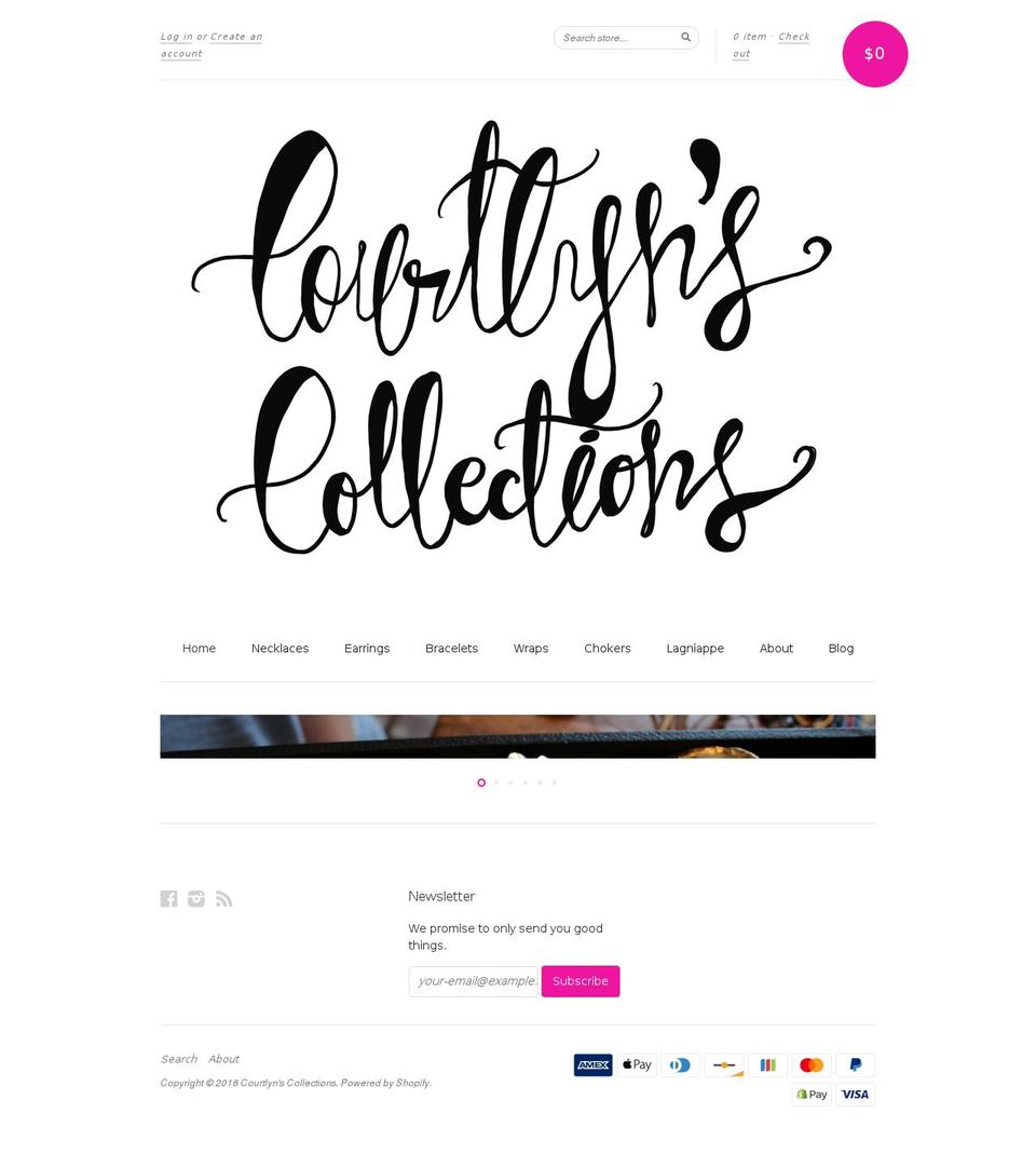courtlynscollections.com — Shopify storefront screenshot