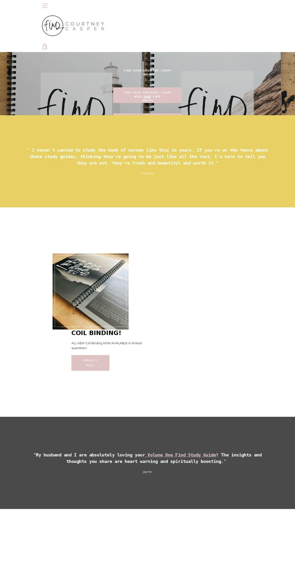 courtneycasper.com shopify website screenshot