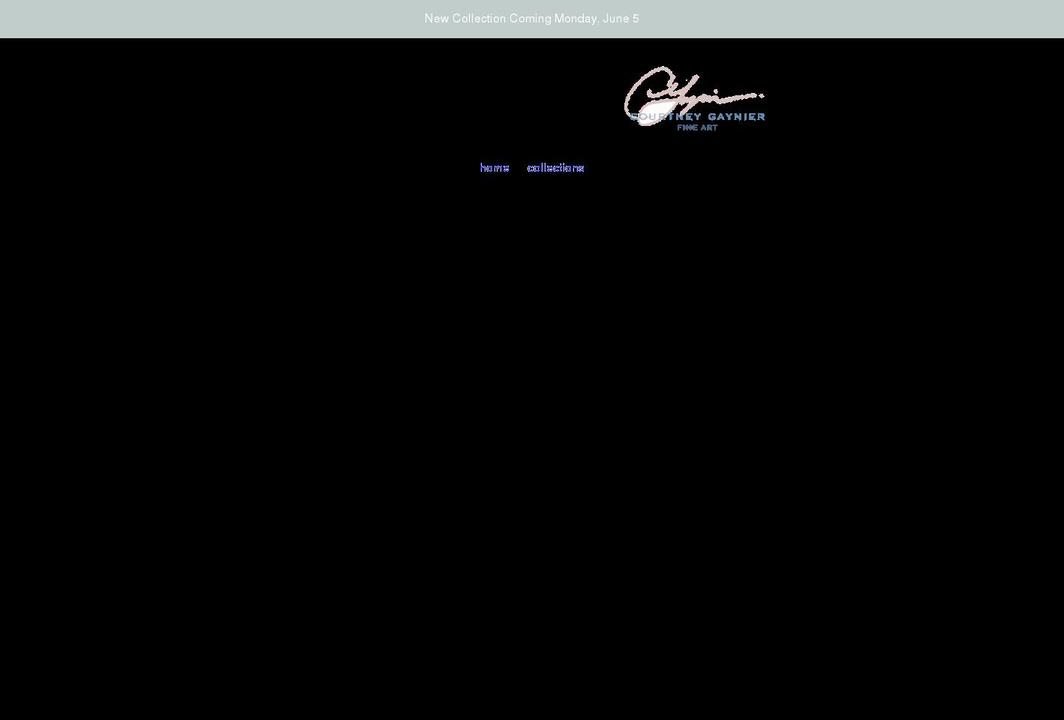 courtneygaynierfineart.com shopify website screenshot