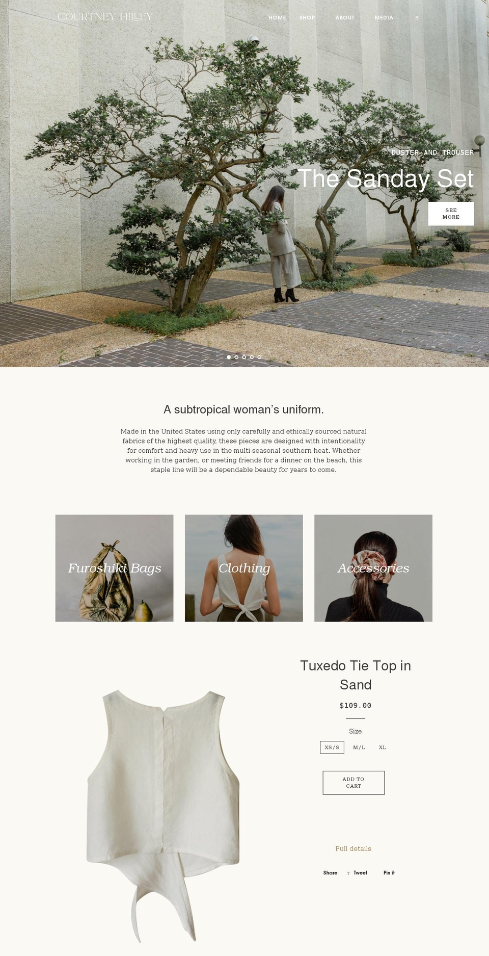 courtneyhilley.com shopify website screenshot