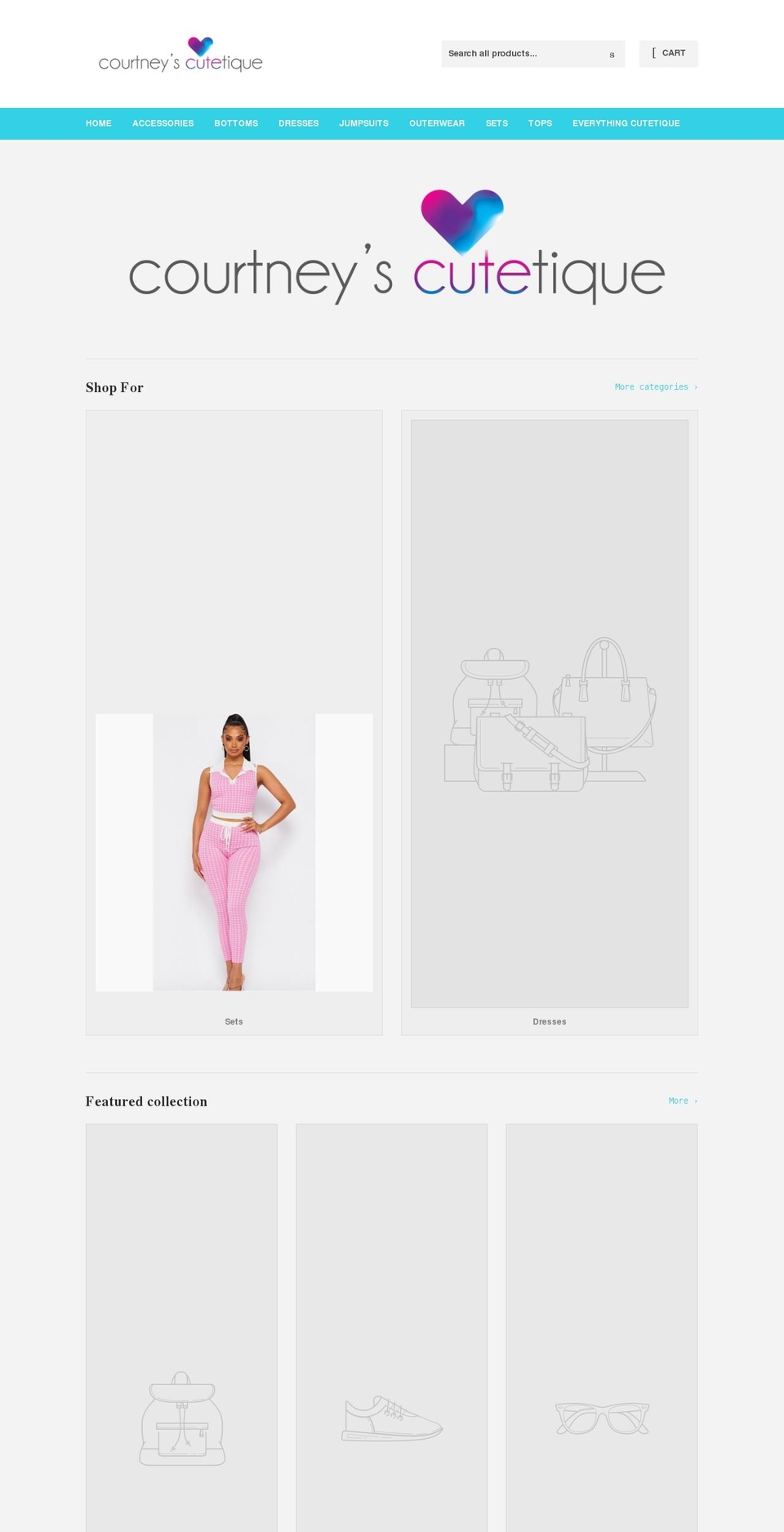 courtneyscutetique.com shopify website screenshot