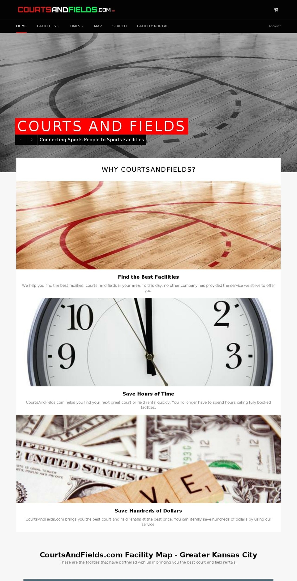 courtsandfields.com — Shopify storefront screenshot