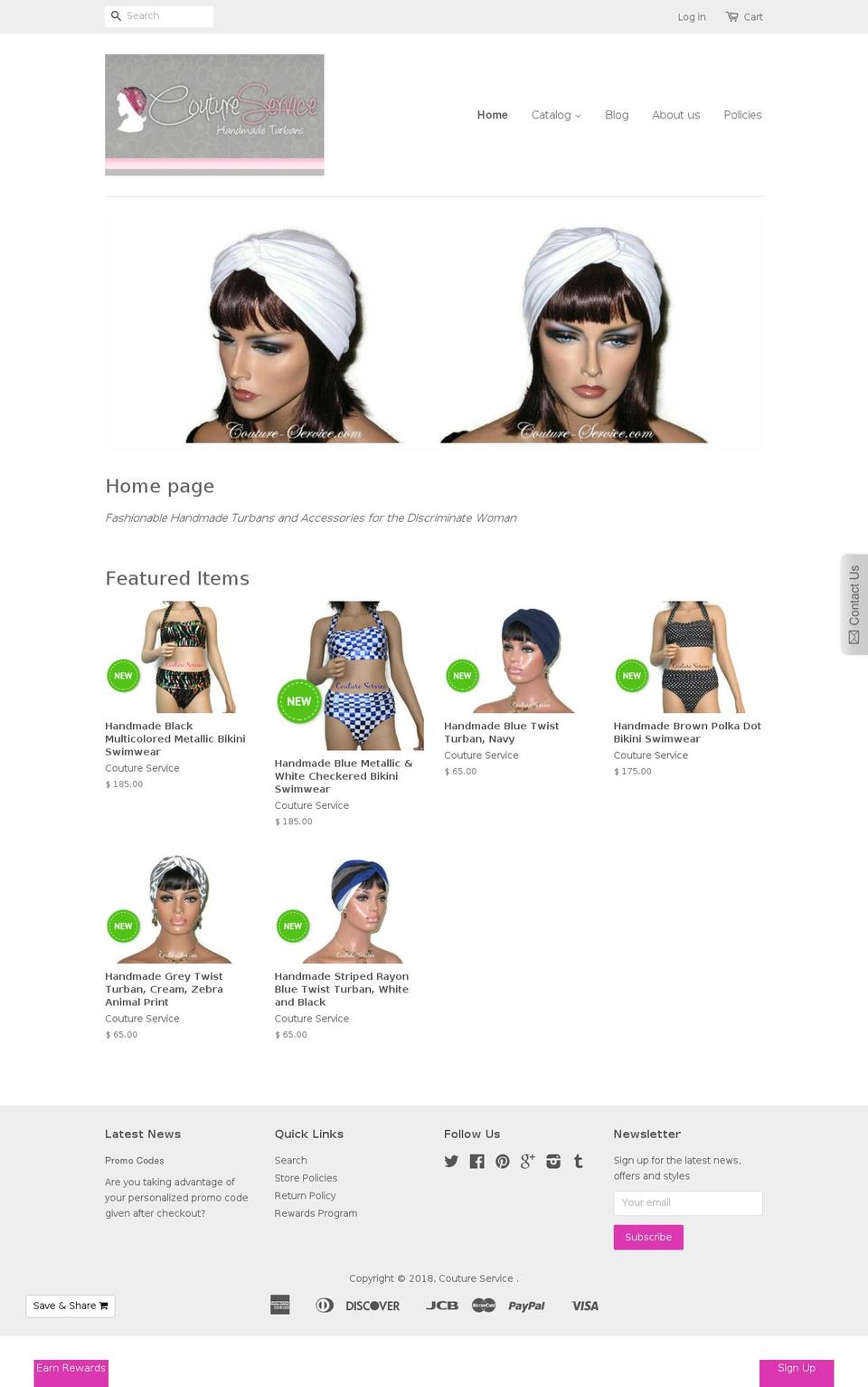 couture-service.com — Shopify storefront screenshot