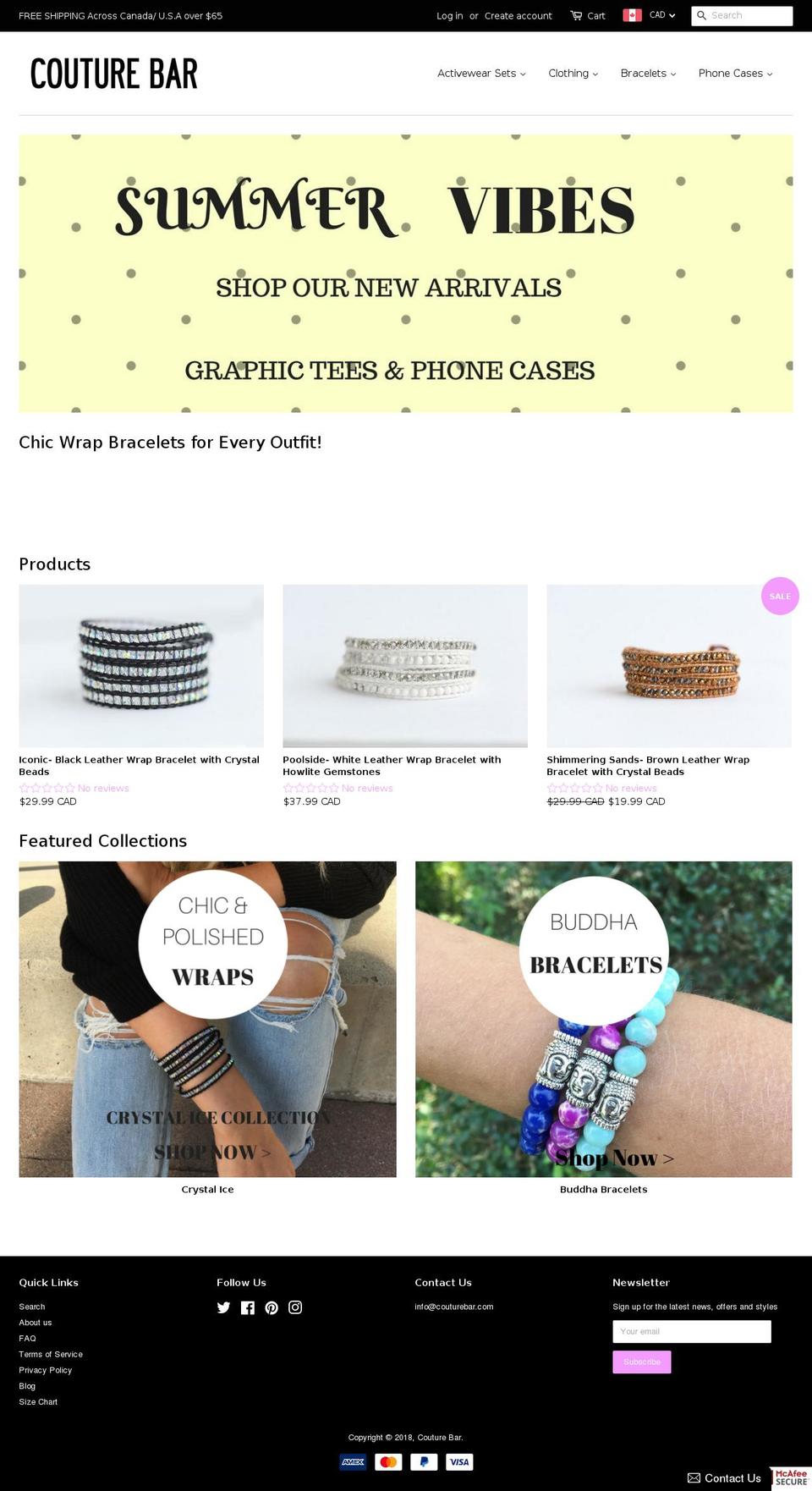 couturebar.com shopify website screenshot