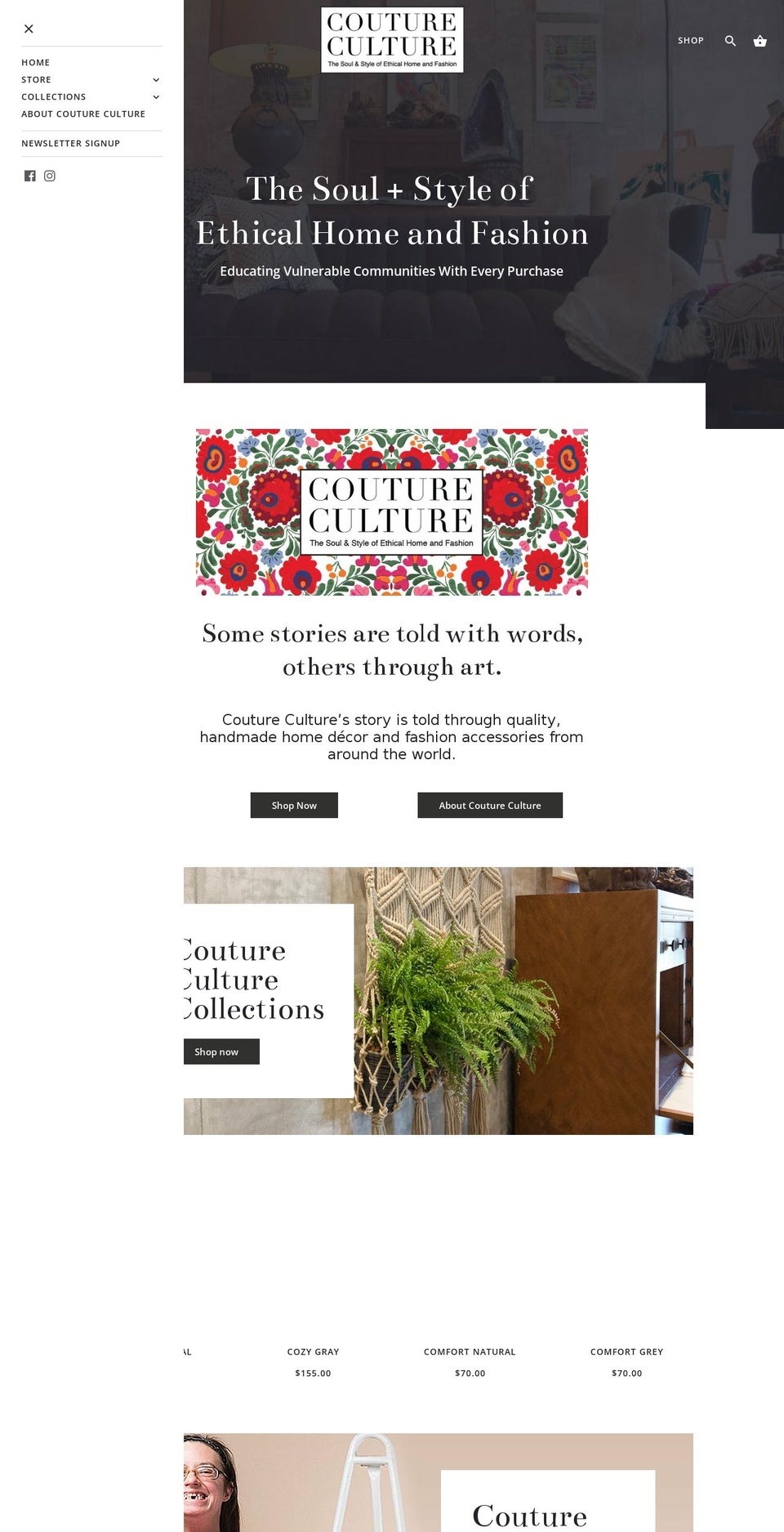 couturecultureintl.com shopify website screenshot