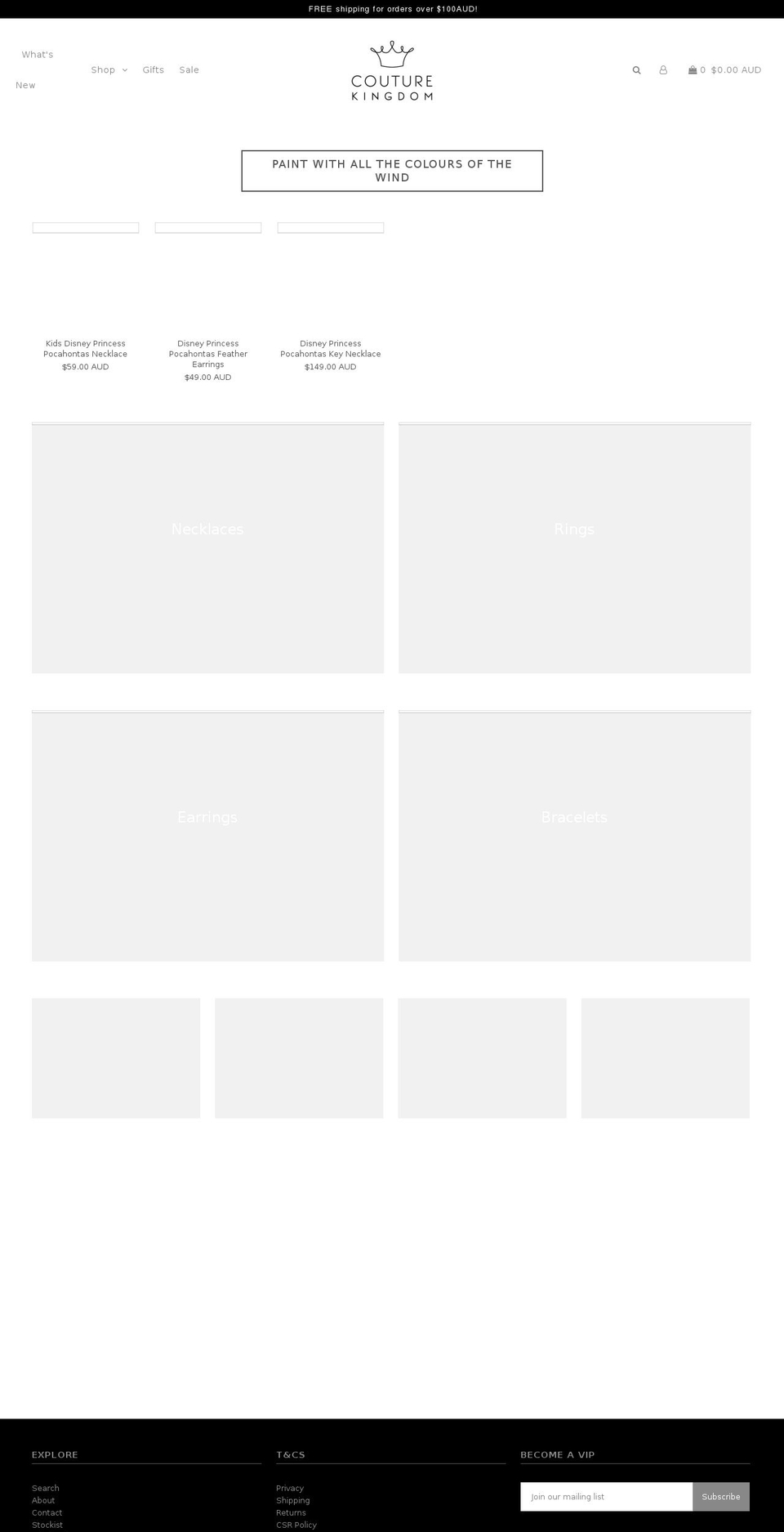 couturekingdom.com — Shopify storefront screenshot