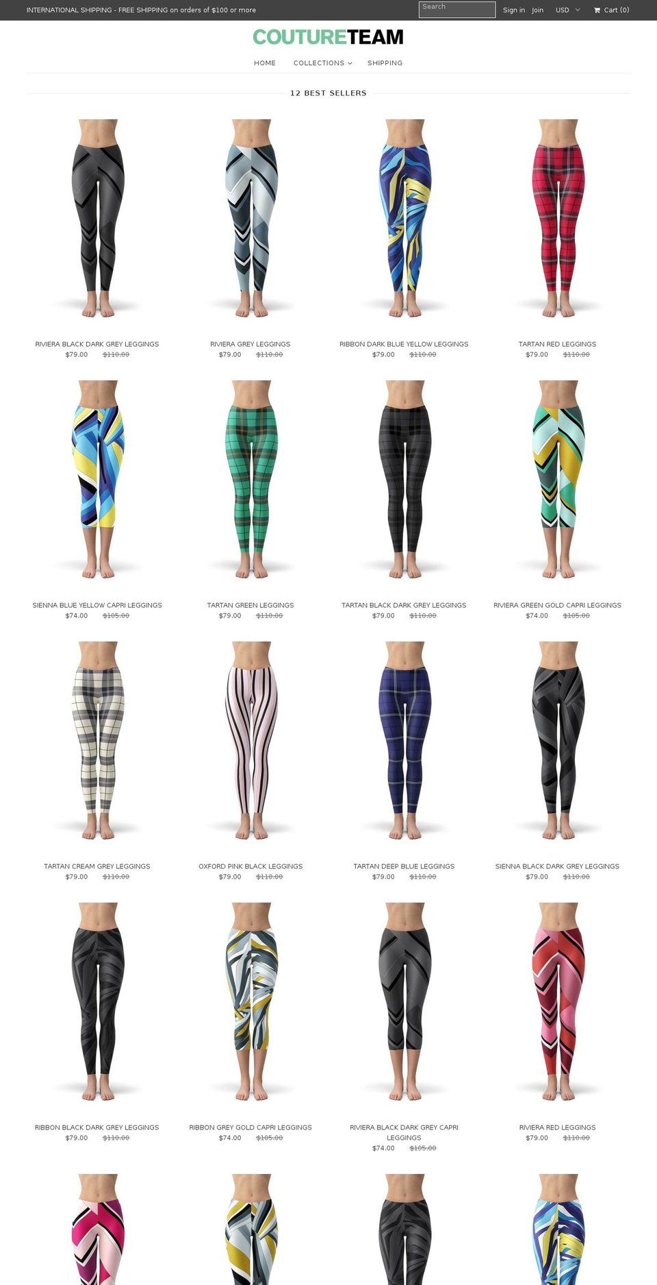 coutureteam.com — Shopify storefront screenshot