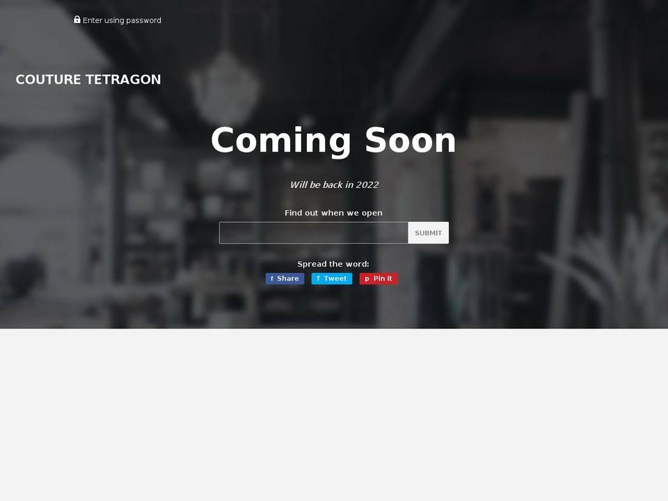 couturetetragon.com — Shopify storefront screenshot