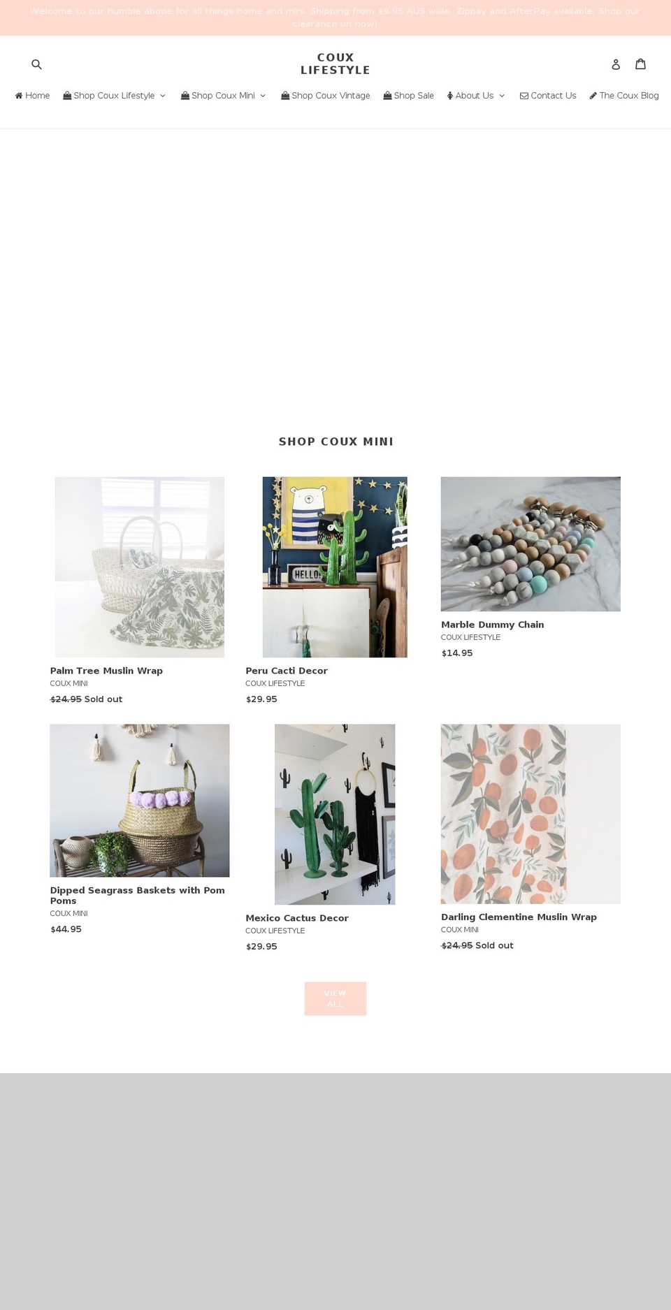 couxlifestyle.com shopify website screenshot